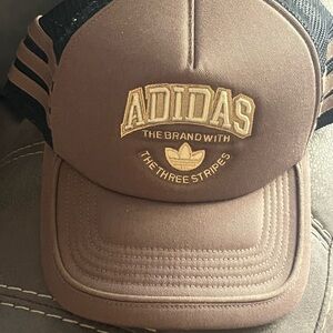 Adidas Black and Brown Cap with Logo
